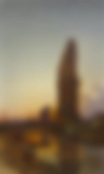The Roman aqueducts at sunset (preview)