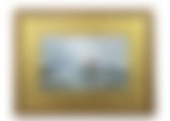 Coastal landscape with pier, lighthouse and schooners at sea (preview)