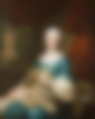 Portrait of a lady with a dog (preview)