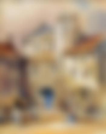 Continental market before a city gate (preview)