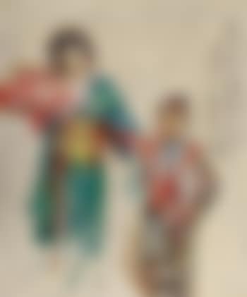Portrait Der Tänzerin Sadayakko Mit Ihrem Ziehsohn Raikichi (preview)