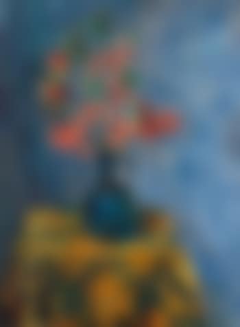 Blütenstrauß in blauer Vase (preview)