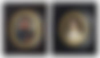 Portraits du Comte et de la Comtesse Albert de Croyer, en grand uniforme (preview)