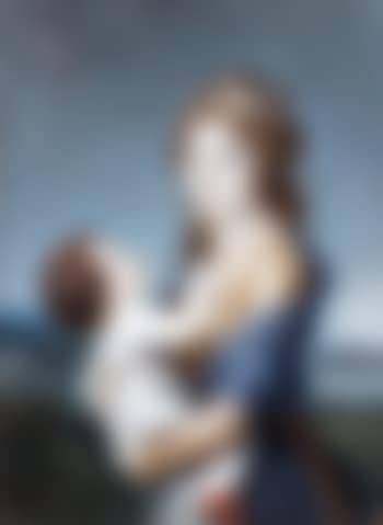 Portrait de la baronne Dannery tenant son fils Jean Germain Samuel dans ses bras (preview)