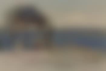 A landscape in Corfu with two figures sitting on a hillside (preview)