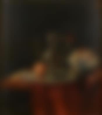 Nature morte à la coupe Wan Li, au verre vénitien, aux fruits et agrumes, et à l'aiguière reflétant l'autoportrait du peintre (preview)