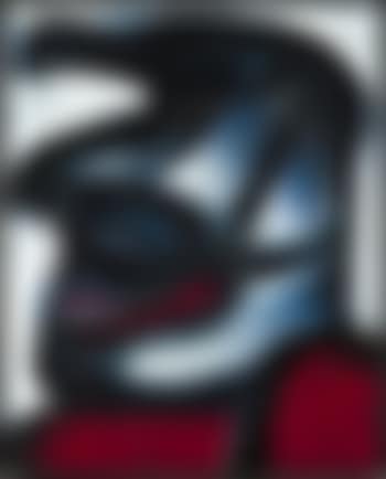 Portrait en noir blanc et rouge (preview)