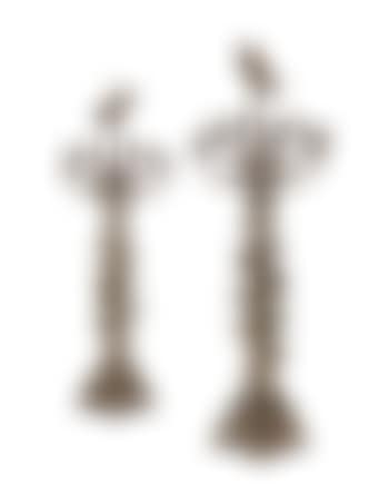 Candelabres a Douze Lumieres Composes De Fruits, Feuilles Et Racines De Pavots, Serpent a La Tige Et Surmonte D'un Oiseau (Candelabra Of Twelve Lights) (preview)
