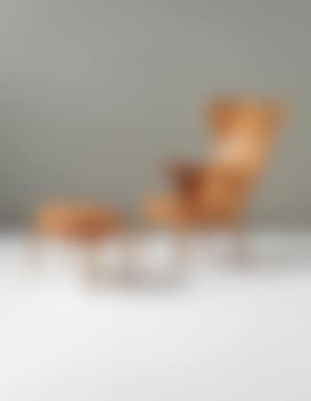Wingback armchair and footstool (preview)