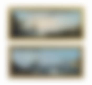 A Mediterranean costal landscape at dawn with a man-of-war and fishermen casting their nets and classical ruins on the shore; and A Mediterranean costal landscape with a man-of-war and other shipping in stormy waters, a fortified town on the shore beyond (preview)