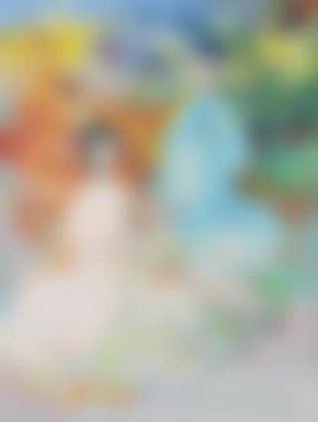 Young couple in garden (preview)
