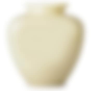 Custard glass bulbous vase (preview)