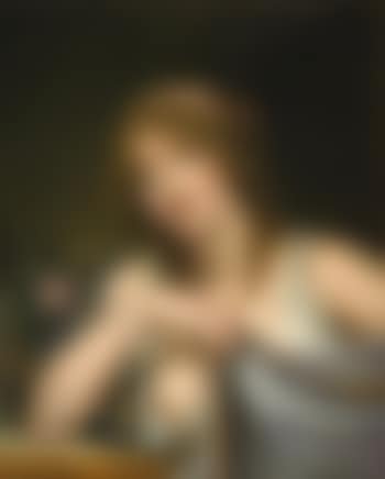 Portrait de jeune femme à la rose (preview)