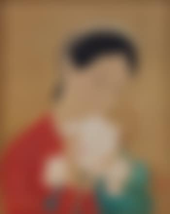 Portrait De Jeune Femme À La Branche De Lotus (Portrait Of A Young Woman With Lotus Branch) (preview)