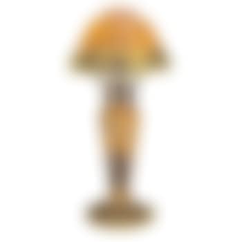 Daum Acid Etched and Enameled Glass Boudoir Lamp (preview)