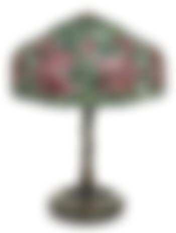 An American leaded glass shade and a Tiffany Studios patinated bronze base (preview)