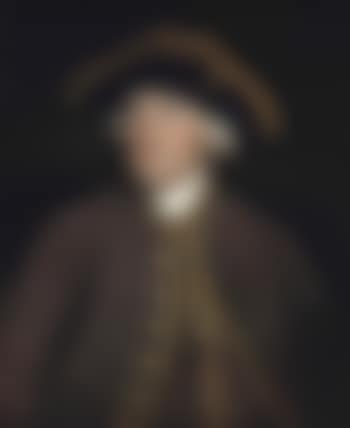 Portrait of a gentleman, thought to be James Lacy (1696-1774), half-length, in a brown coat with gold trim and a tricorn hat (preview)