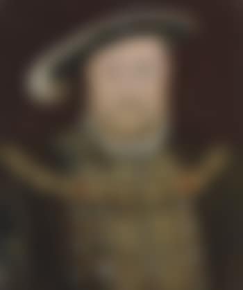 Portrait of King Henry VIII (1491-1547), bust-length, in a fur-lined cloak and gold-brocade doublet, with a chain and feathered black hat (preview)