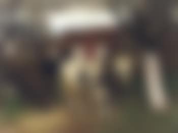 Koe met driewielkar voor de hoeve (preview)