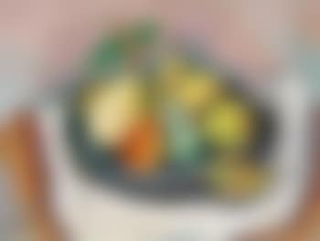 Pears in a dish on a cloth (preview)
