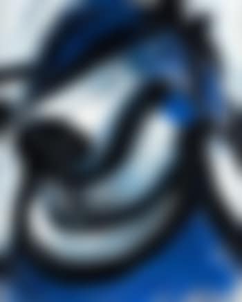 Personnage bleu de chapeau noir (preview)