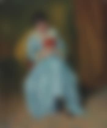 Femme en bleu qui lit (preview)
