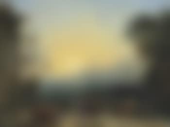 A Mediterranean port at sunrise with the Embarkation of Saint Paula for Jerusalem (preview)