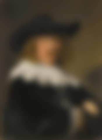 Portrait Of A Gentleman, Half-length In Black With Lace Collar And Cuffs, And Wearing A Broad-brimmed Black Hat (preview)