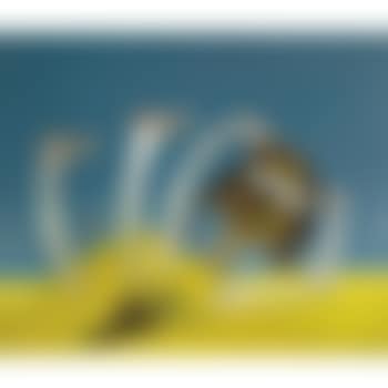 Bather and sandcastle (preview)