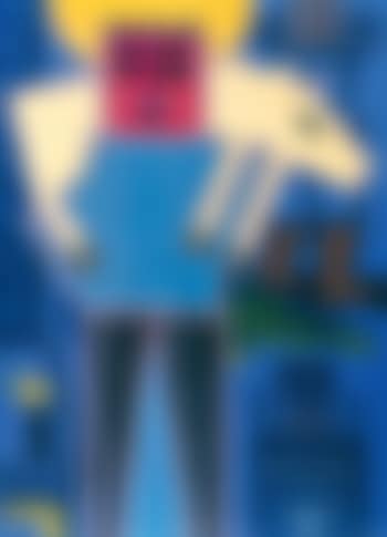 Roi et renard fond bleu (preview)