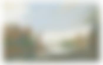 Houses On The Banks Of A Canal, A Distant View Of A Town (preview)