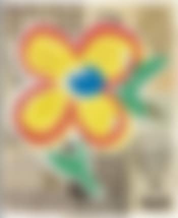 Small Yellow and Red Flower #4 (preview)