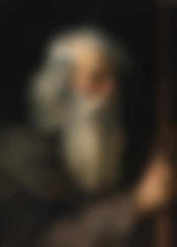 An Old Bearded Man Holding A Staff (preview)
