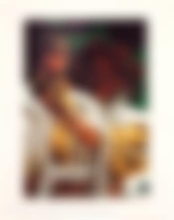 Untitled (Seated Man In Yellow Coveralls, Holding a Toy Snake) (preview)