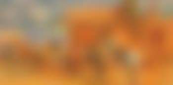 Western scene with horses outside of saloon (preview)