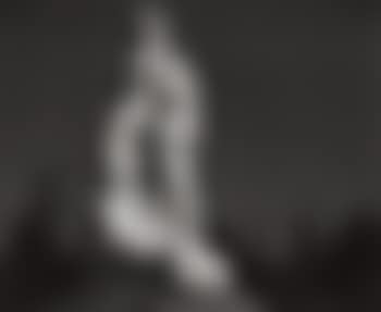 Cemetery Statue and Oil Derricks, Long Beach, California (preview)