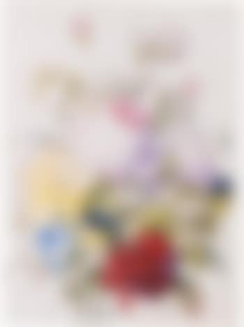A Bouquet of pink roses with violas and other flowers (preview)