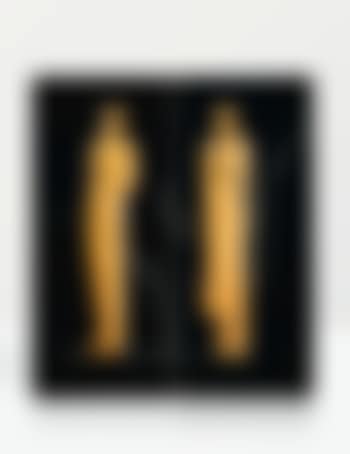 A Pair Of French Carved And Black Lacquered Wood And Metal Doors (preview)