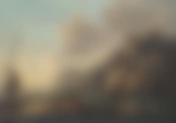 A rocky coastal landscape with a fortified tower and an anchored boat (preview)