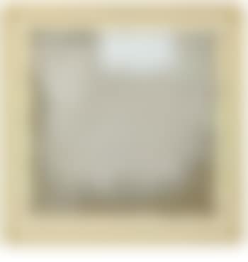 Painting measuring 10¾" x 11" with white and green shapes and signed five times in neutral at the lower left (preview)