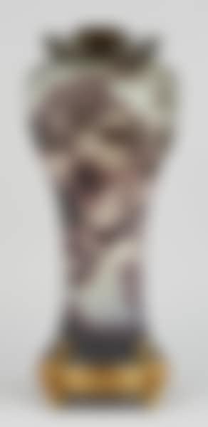 Très important vase en verre doublé au décor floral dégagé à l’acide (preview)
