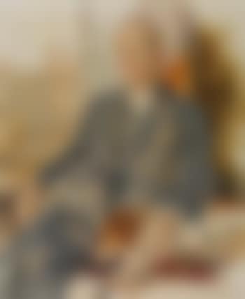 Porträt eines Herrn mit zwei Hunden (preview)