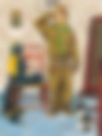 Can't Wait, study for the Boy Scouts of America calendar illustration (preview)