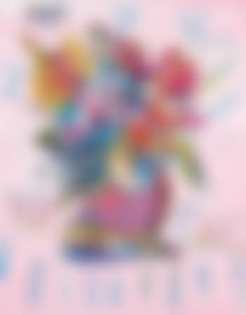 Untitled - Vase of Flowers on Pink Background (preview)