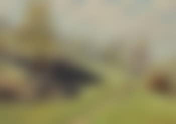 Hillside Country Landscape with Figure Traveling on a Path (preview)