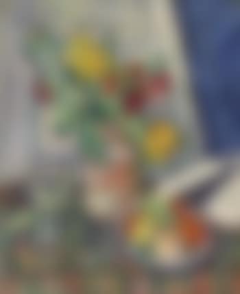 Still Life With Tulips And Fruit (preview)
