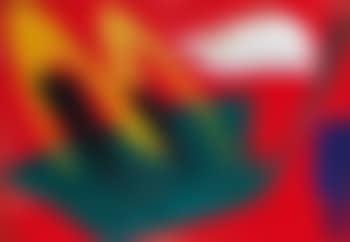 Composition sur fond rouge (preview)