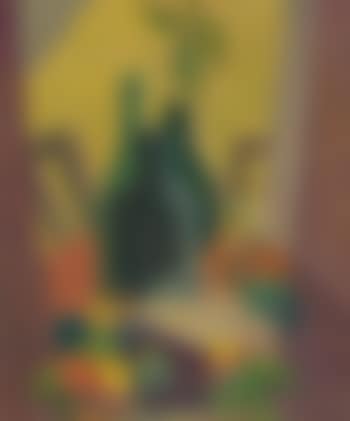 Still life with bottles and fruit (preview)