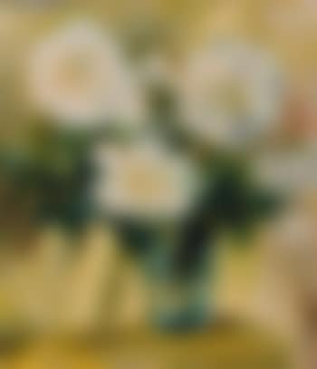 Dalie bianche nel vaso (preview)