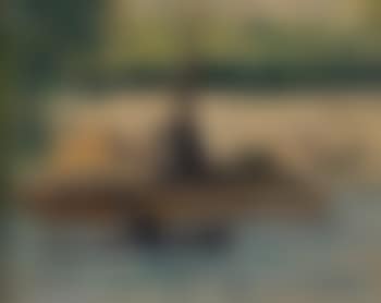 Paris, remorqueur et grue sur la Seine (preview)